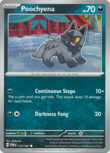 Poochyena 113 167 - poochyena, common
