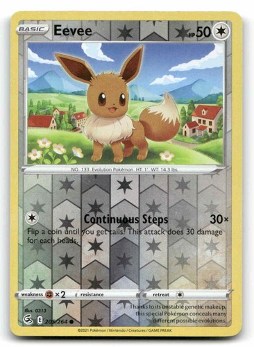 Eevee reverse holofoil swsh08 - eevee,