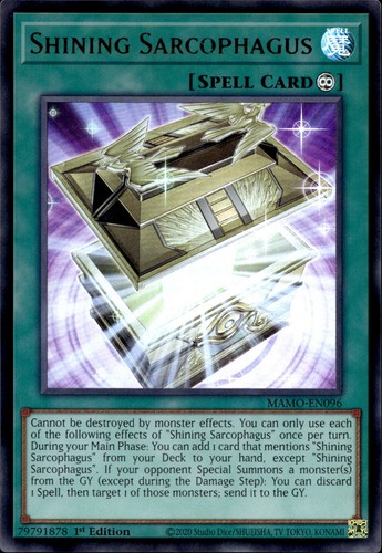 Shining sarcophagus - yu-gi-oh!,